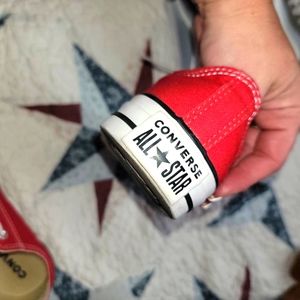 Red Converse Shoes women's size 6 men's 4